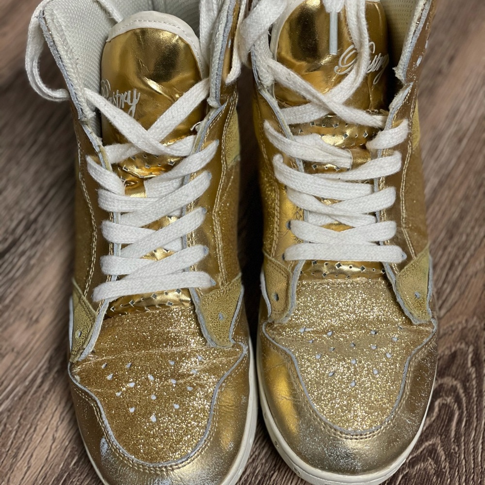 Gold Sneakers